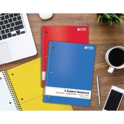Subject Notebooks|Better Office 3-Subject Notebooks, 8