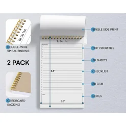 Notepads|Better Office To-Do List Notepad, 5.5