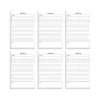 Notepads|Better Office To-Do List Notepad, 5.5" x 8.5", Ruled, White, 50 Sheets/Pad, 6 Pads/Pack (25835-6PK)