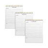 Notepads|Better Office To-Do List Notepad, 8.5" x 11", Ruled, White, 50 Sheets/Pad, 3 Pads/Pack (25823-3PK)