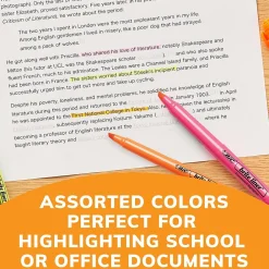 Highlighters|BIC Brite Liner Stick Highlighter, Chisel Tip, Blue, 12/Pack (65552/BL11BE)