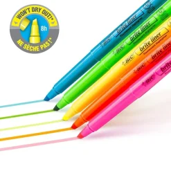 Highlighters|BIC Brite Liner Stick Highlighter, Chisel Tip, Orange, Dozen (90338/BL11OR)