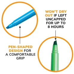 Highlighters|BIC Brite Liner Stick Highlighter, Chisel Tip, Assorted, 24/Pack (BL241AST)