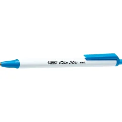 Pens|BIC Clic Stic Retractable Ballpoint Pen, Medium Point, Blue Ink, 18 Dozen/Case (CSM11-BLU)