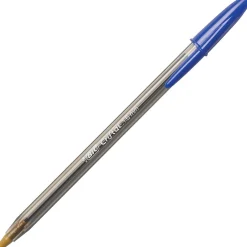 Pens|BIC Cristal Xtra-Bold Ballpoint Pens, Bold Point, 1.6mm, Blue Ink, 24/Pack (MSBP241-BLU)