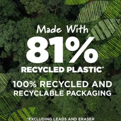 Pencils|BIC Ecolutions Mechanical Pencils, 0.7mm, #2 Medium Lead, Dozen (MPE12-BLK)