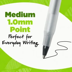 Pens|BIC Ecolutions Round Stic Ballpoint Pens, Medium Point, Blue Ink, 50/Pack (GSME509-BLU)