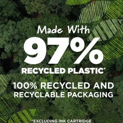 Pens|BIC Ecolutions Round Stic Ballpoint Pens, Medium Point, Black Ink, 50/Pack (GSME509-BLK)