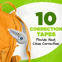 Correction & White-Out|BIC Ecolutions Wite-Out Brand Correction Tape, White, 10/Pack (WOET10-WHI)