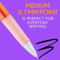 Pens|BIC Intensity Clic Gel Pen, 0.7mm, Black Ink, Dozen (RNCX11-BLK)