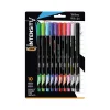 Pens|BIC Intensity Fineliner Felt Pens, Fine Point, Assorted Inks, 10/Pack (FPINFAP10-AST)