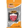 Pens|BIC Prevaguard Round Stic Ballpoint Pen, Medium Point, Black Ink, 8/Pack (GSAMP81-BLK)