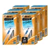 Pens|BIC Round Stic Grip Xtra Comfort Ballpoint Pen, Medium Point, Blue Ink, 24/Box, 6 Boxes/Pack (GSMG144E-BLU)