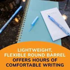 Pens|BIC Round Stic Xtra Life Ballpoint Pens, Medium Point, 1.0mm, Blue Ink, 60/Pack (GSM609BE)