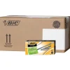 Pens|BIC Round Stic Xtra Precision Ballpoint Pens, Fine Point, Black, 432/Carton (GSF11BLKCT)