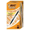 Pens|BIC Soft Feel Retractable Ballpoint Pen, Medium Point, Black Ink, 36/Pack (SCSM361BLK)