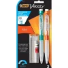Pencils|BIC Velocity Max Mechanical Pencil, 0.9mm, #2 Hard Lead, 2/Pack (MPMX9P21BLK)
