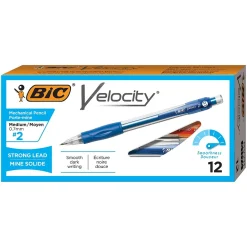 Pencils|BIC Velocity Mechanical Pencil, 0.7mm, #2 Hard Lead, 12/Pack (41174/MV711)