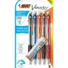 Pencils|BIC Velocity Mechanical Pencil, 0.7mm, #2 Hard Lead, 5/Pack (41192)