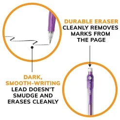 Pencils|BIC Velocity Mechanical Pencil, 0.7mm, #2 Hard Lead, 5/Pack (41192)