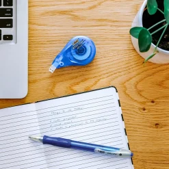 Pens|BIC Velocity Retractable Ballpoint Pens, Medium Point, Blue Ink, Dozen (16263/VLG11BL)