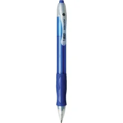 Pens|BIC Velocity Retractable Ballpoint Pens, Medium Point, Blue Ink, Dozen (16263/VLG11BL)