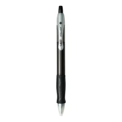 Pens|BIC Velocity Retractable Ballpoint Pens, Medium Point, Black Ink, Dozen (16264/VLG11)