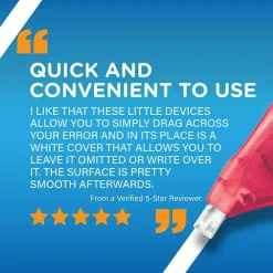 Correction & White-Out|BIC Wite-Out Correction Tape, White, 4/Pack (50589)