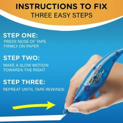 Correction & White-Out|BIC Wite-Out Exact Liner Correction Tape, White, 4/Pack (WOELP418)