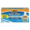Correction & White-Out|BIC Wite-Out Extra Coverage Correction Fluid, 20 ml., White, 12/Pack (WOFEC12WE)