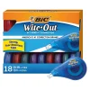 Correction & White-Out|BIC Wite-Out EZ Correct Correction Tape, White, 18/Pack (WOTAP18-WHI)