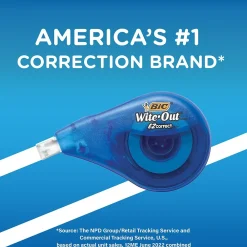 Correction & White-Out|BIC Wite-Out EZ Correct Correction Tape, White, 36/Carton (50592)