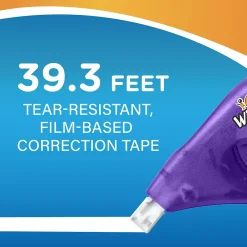 Correction & White-Out|BIC Wite-Out EZ Correct Correction Tape, White, 2/Pack (50592)