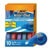 Correction & White-Out|BIC Wite-Out EZ Correct Correction Tape, White, 10/Pack (50790)