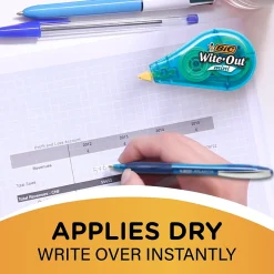 Correction & White-Out|BIC Wite-Out Mini Correction Tape, White, Dozen (WOTM11-WHI)