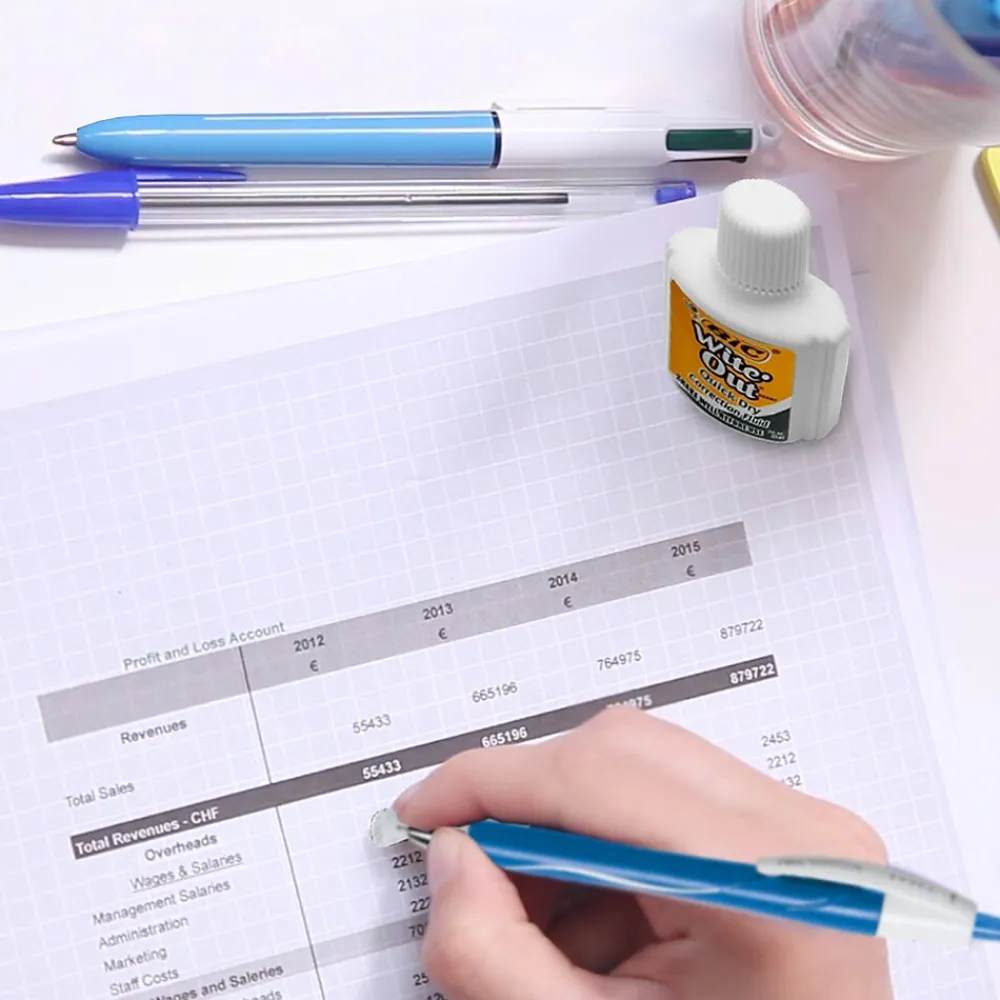 Correction & White-Out|BIC Wite-Out Quick Dry Correction Fluid, 20 ml., White, 2/Pack (WOFQDP24-A-WHI)