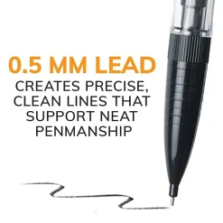 Pencils|BIC Xtra Precision Mechanical Pencils, 0.5mm, #2 Hard Lead, 24/Pack (MPLMFP241-BLK)
