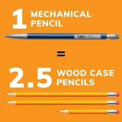 Pencils|BIC Xtra Precision Mechanical Pencils, 0.5mm, #2 Hard Lead, 24/Pack (MPLMFP241-BLK)
