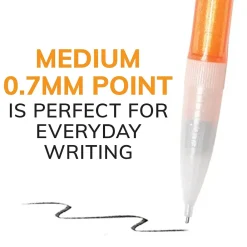 Pencils|BIC Xtra Sparkle Mechanical Pencils, 0.7mm, #2 Hard Lead, 24/Pack (MPLP241-BLK)