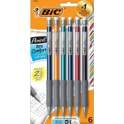 Pencils|BIC Xtra-Comfort Mechanical Pencil, 0.5mm, #2 Medium Lead, 6/Pack, 6 Packs (MPFGP61-6)