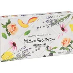 Bigelow Benefits Wellness Caffeinated Assorted Tea Bags, 64/Box (54568)