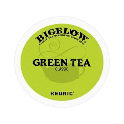 Bigelow Classic Green Tea, Keurig K-Cup Pod, 24 Pods/Pack, 4 Packs/Carton (6085CT)