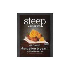 Bigelow Steep Dandelion & Peach Green & Rooibos Tea Bags, 20/Box (17715)