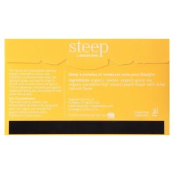 Bigelow Steep Dandelion & Peach Green & Rooibos Tea Bags, 20/Box (17715)