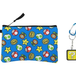 Bioworld Kids' 5-Piece Super Mario Backpack Set, Medium, Multicolor (B1B1MKLSMBSB00)