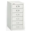 File Cabinets*Bisley ® 6 Drawer Steel Desktop Multidrawer Cabinet, White