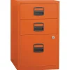 File Cabinets*Bisley 3 Drawer Vertical File, Orange, Letter, 17''W (FILE3-OR)