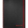Subject Notebooks|Black N' Red 1-Subject Professional Notebooks, 8.5" x 11", Wide Ruled, 70 Sheets, Black (K66652)