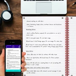 Subject Notebooks|Black N' Red 1-Subject Professional Notebooks, 8.5" x 11", Wide Ruled, 70 Sheets, Black (K67030)