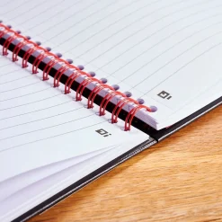 Subject Notebooks|Black N' Red 1-Subject Professional Notebooks, 5.88